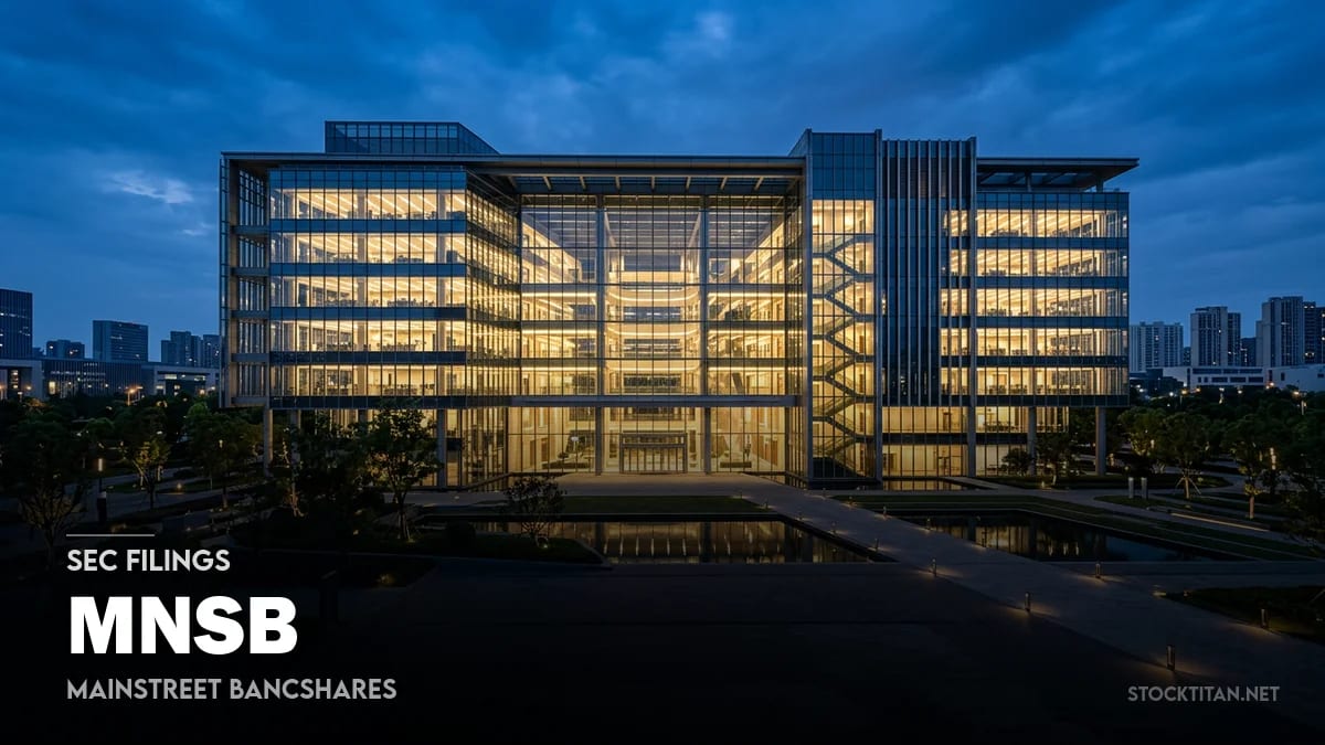 MNSB SEC Filings - Mainstreet Bancshares Inc 10-K, 10-Q, 8-K Forms