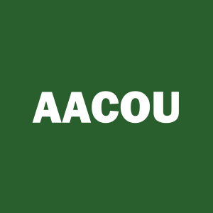 Stock AACOU logo