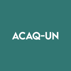 Stock ACAQ-UN logo