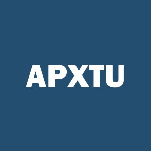 Stock APXTU logo