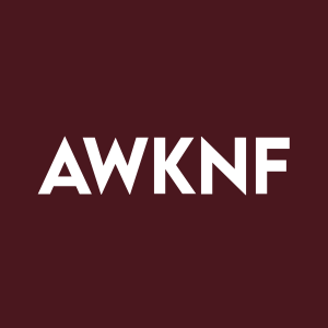 Stock AWKNF logo
