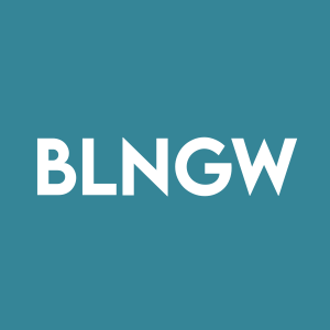 Stock BLNGW logo