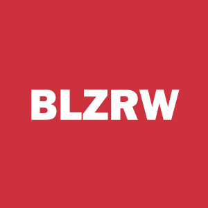 Stock BLZRW logo