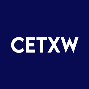 Stock CETXW logo