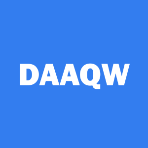 Stock DAAQW logo