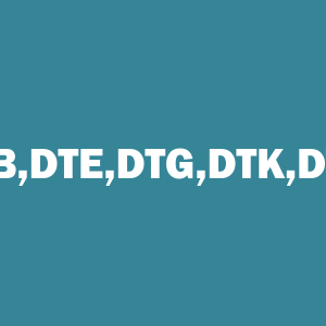 Stock DTB,DTE,DTG,DTK,DTW logo
