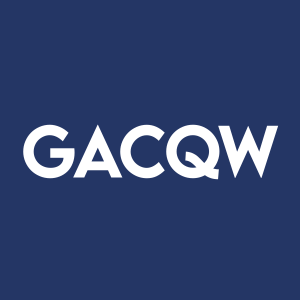 Stock GACQW logo