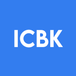 ICBK Stock Logo