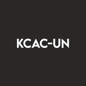 Stock KCAC-UN logo