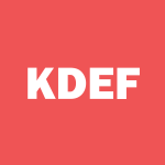 KDEF Stock Logo