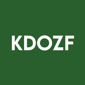 Stock KDOZF logo