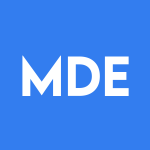 MDE Stock Logo