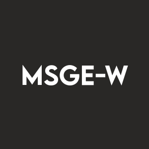 Stock MSGE-W logo