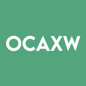 Stock OCAXW logo