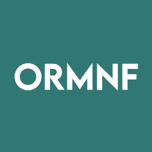 Stock ORMNF logo