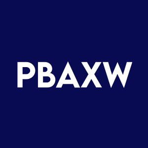 Stock PBAXW logo