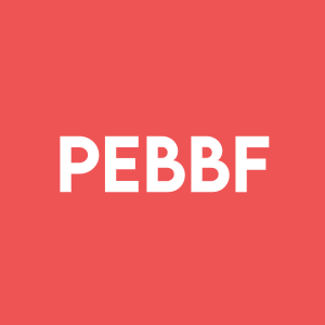 Stock PEBBF logo