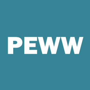 Stock PEWW logo