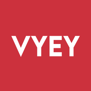 Stock VYEY logo