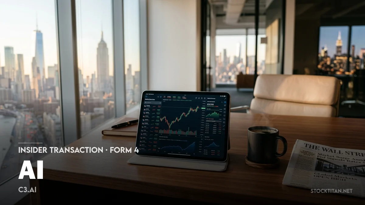 0 News Article Image C3.ai (NYSE: AI) chair sells 491,467 shares after option exercises