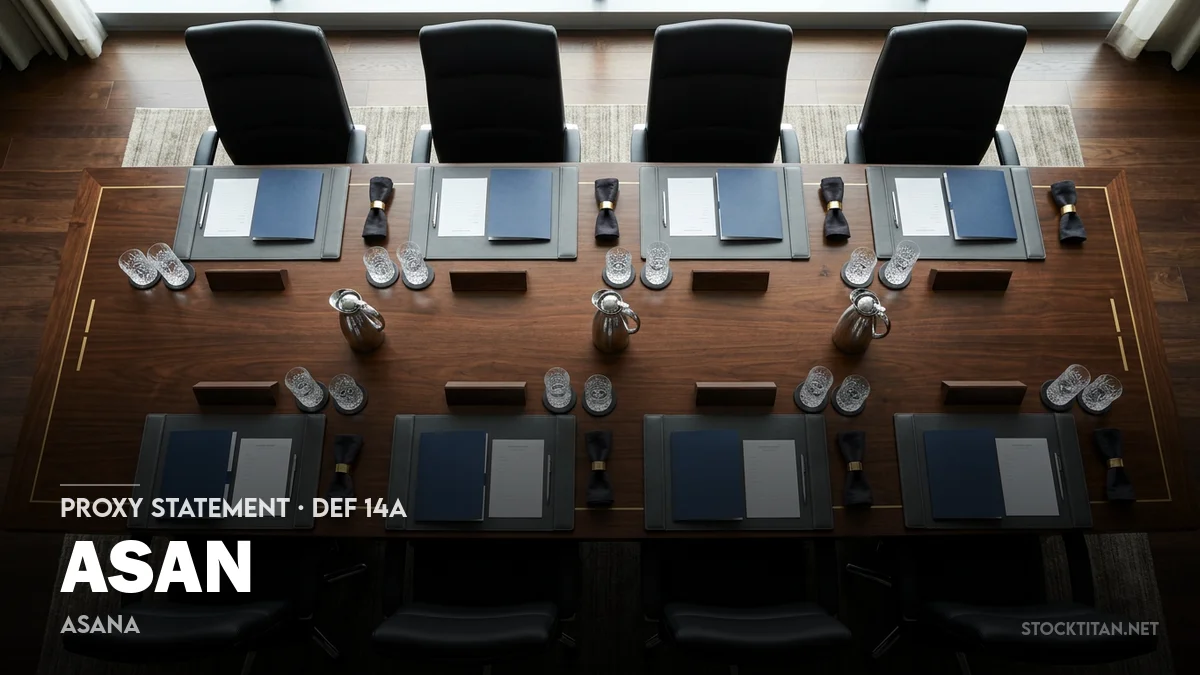 2 News Article Image Asana (NYSE: ASAN) fija reunión para 2026, cambios en la junta directiva y voto sobre remuneración