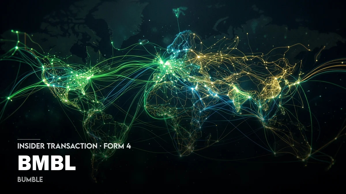 0 News Article Image [Formulaire 4] Activité de trading interne de Bumble Inc.