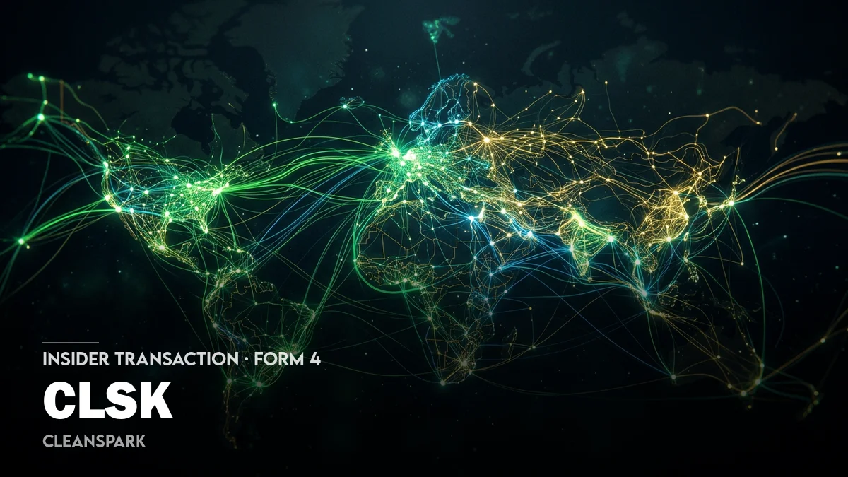 1 News Article Image Le directeur financier de CleanSpark (NASDAQ: CLSK) reçoit des RSU et des unités d'actions de performance