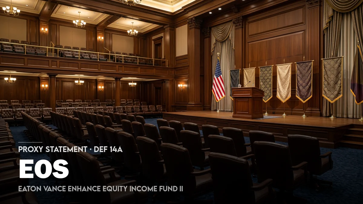 Eaton Vance funds seek approval of trustee slate | EOS Proxy Statement