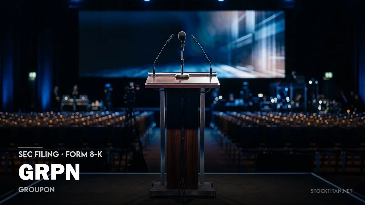 1 News Article Image Groupon (NASDAQ: GRPN) adds officer exculpation and reports 2026 shareholder vote results
