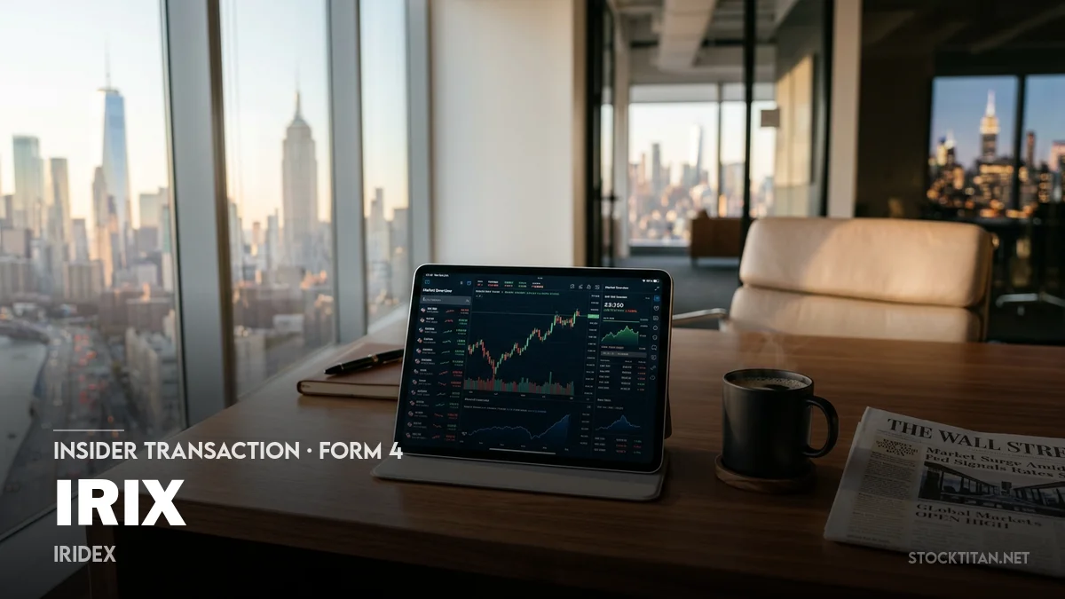 IRIX Form 4 reports purchase transactions | IRIX Insider Trading