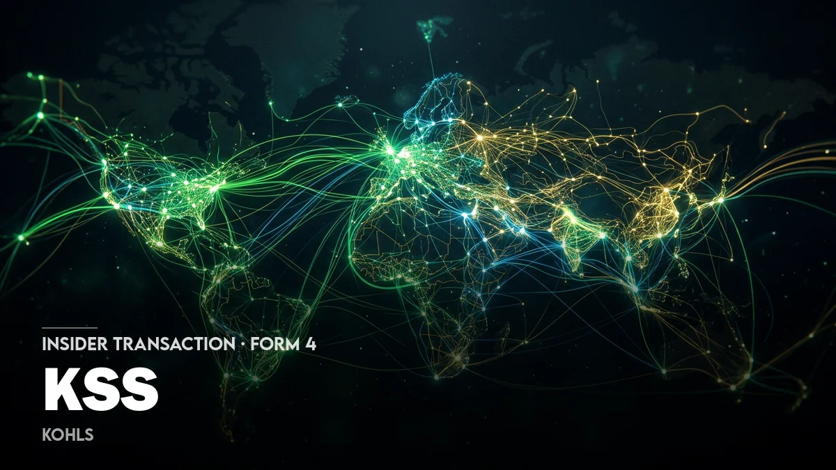 2 News Article Image Der Senior Executive Vice President von Kohl's (NYSE: KSS) meldet RSU-Zuweisung und Steuereinbehaltung