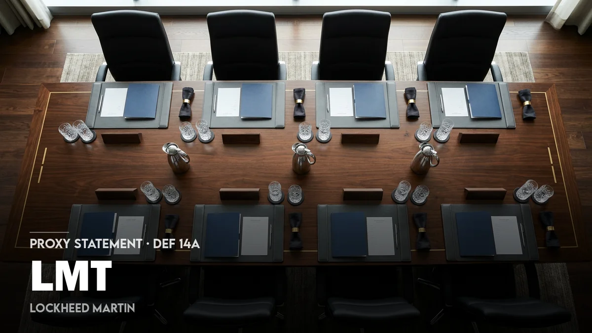 Lockheed Martin Disqualification Statement Example Lockheed Martin details 2025 pay and governance | LMT Proxy Statement
