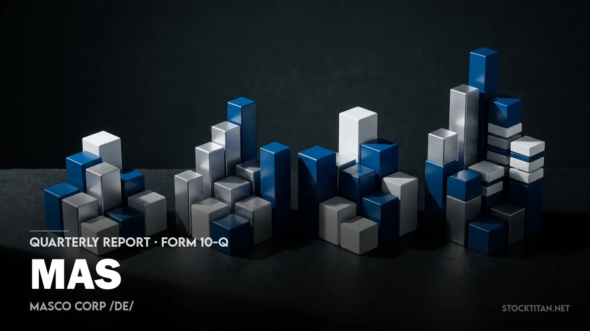 3 News Article Image Masco (NYSE: MAS) lifts Q1 earnings and expands $2B share repurchase plan