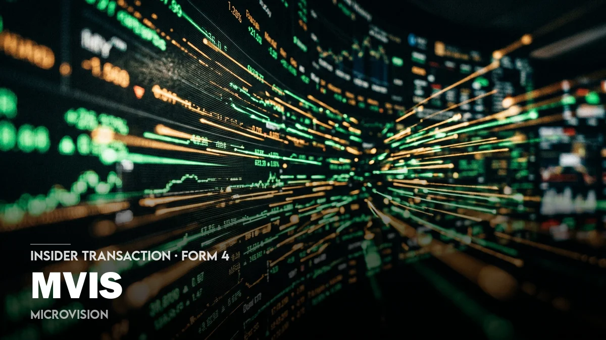 0 News Article Image MicroVision (MVIS) CEO acquires 187,900 new shares from company