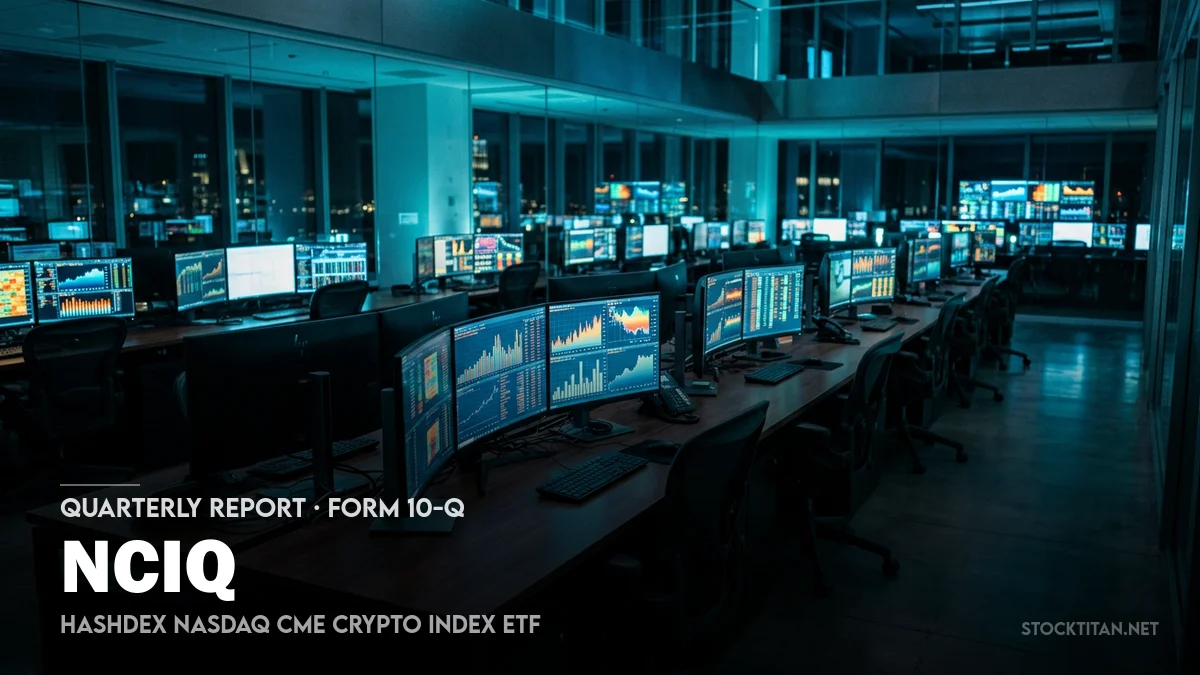 Hashdex Nasdaq CME Crypto Index ETF (NCIQ) grows assets to $190M despite sharp loss