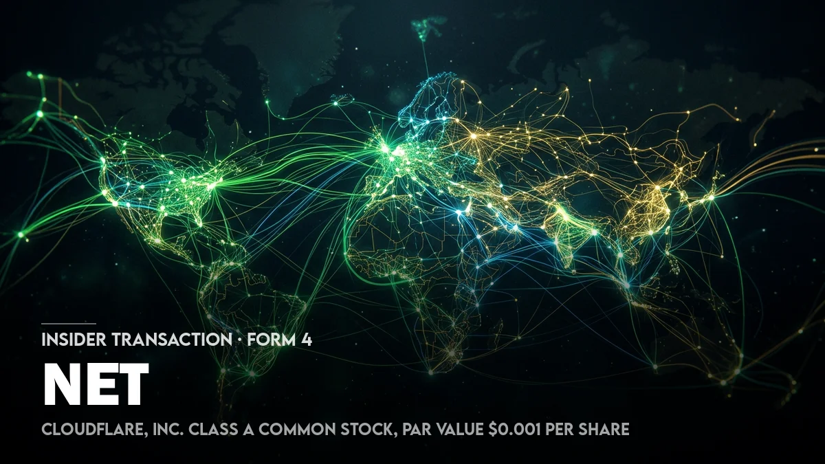 4 News Article Image Cloudflare (NYSE: NET) director exercises options and sells 2,520 shares