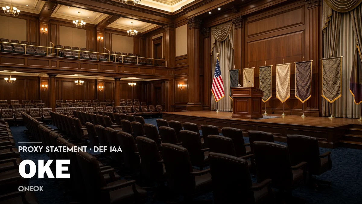 1 News Article Image Executive pay, dividends and board votes at ONEOK (NYSE: OKE)