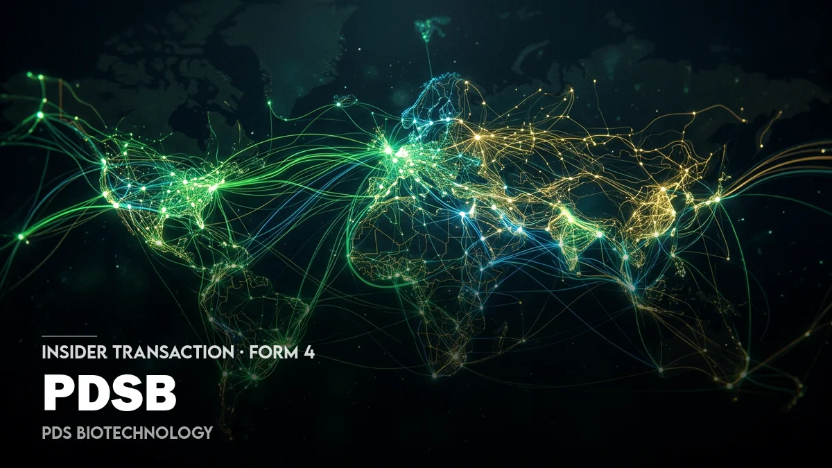 [Form 4] PDS Biotechnology Corp Insider Trading Activity | PDSB Insider ...