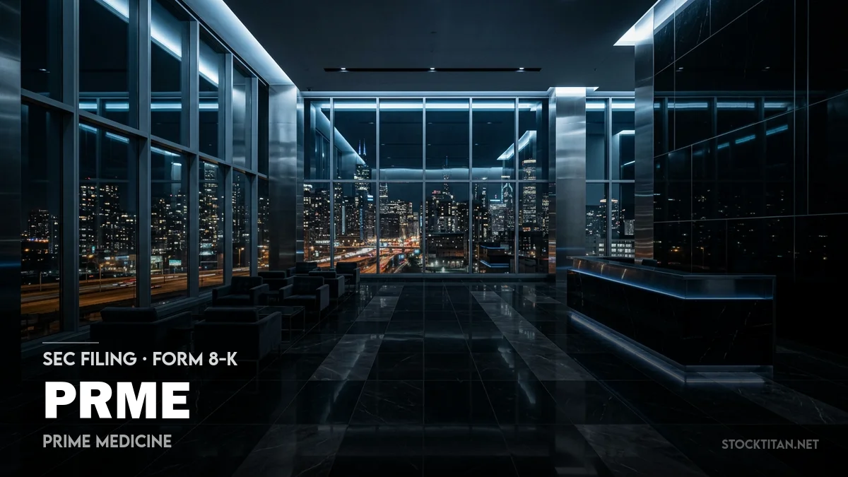 4 News Article Image CFO package at Prime Medicine (NASDAQ: PRME) details pay, options and severance