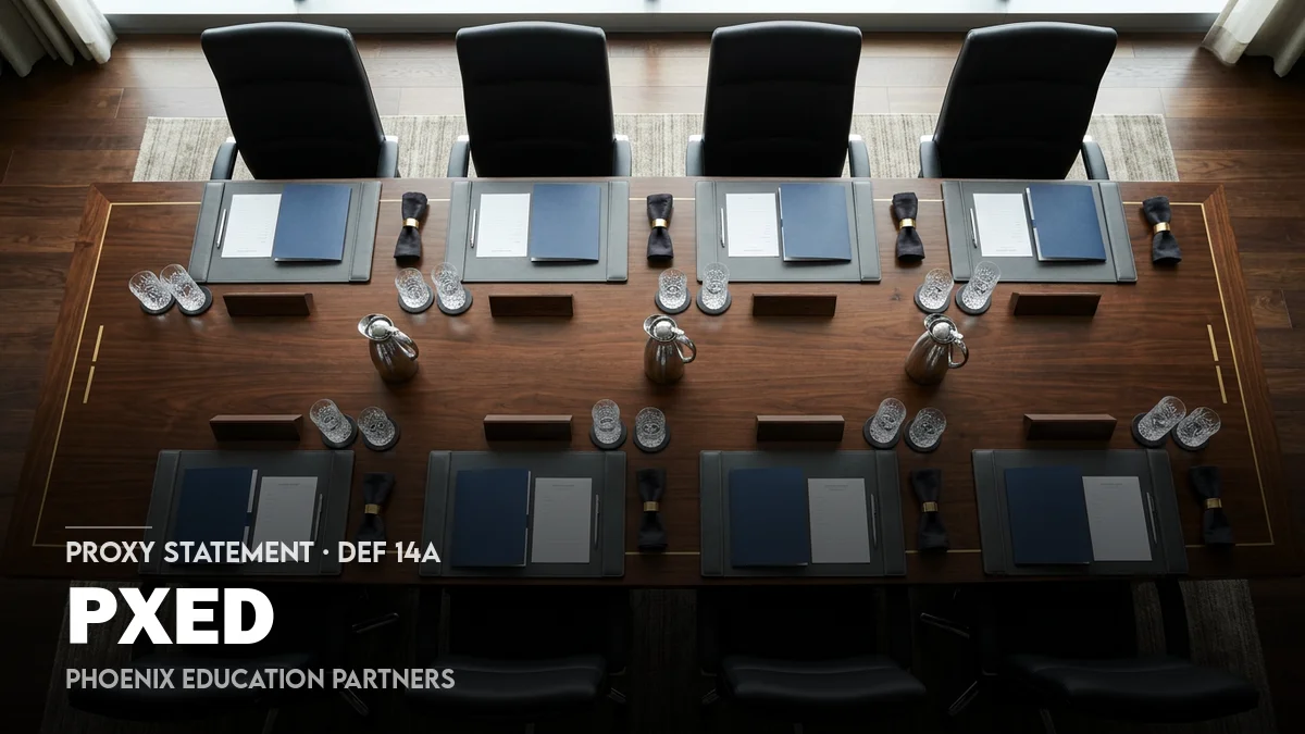 Phoenix Education Partners outlines 2026 meeting, board and pay | PXED ...