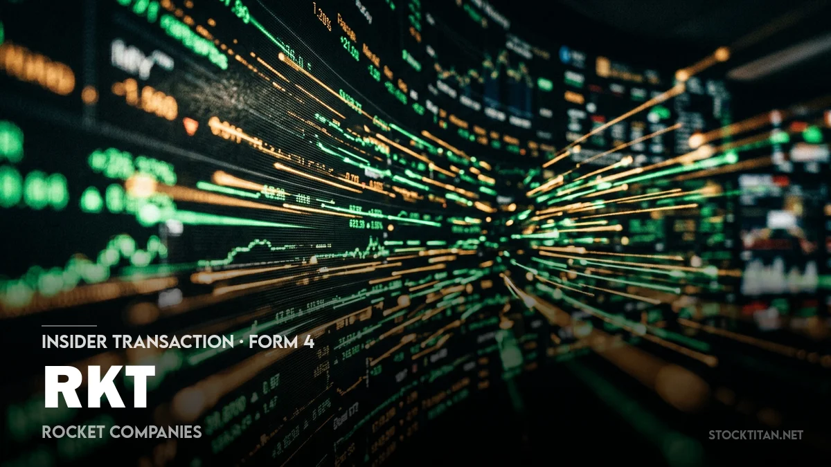 0 News Article Image El director financiero de Rocket Companies (RKT) renuncia a acciones para cubrir obligaciones fiscales de unidades de acciones restringidas (RSU)