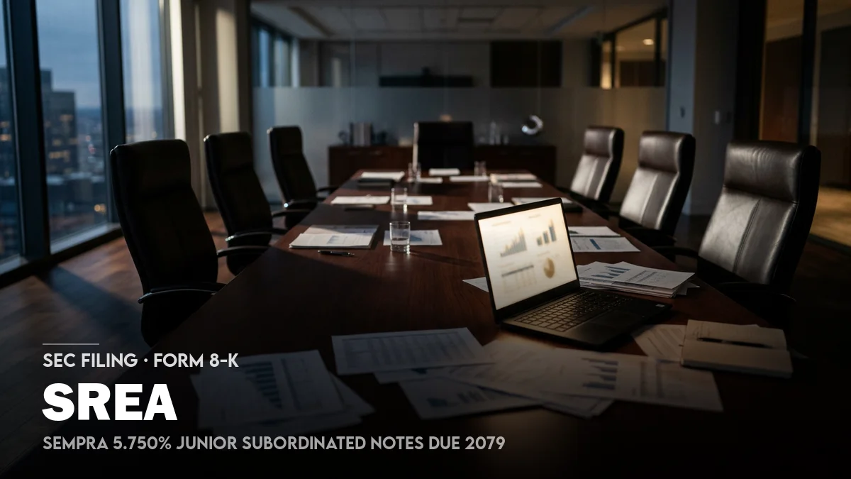 [8-K] SEMPRA Reports Material Event | SREA 8-K Filing