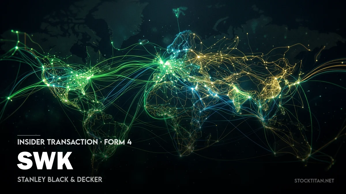 2 News Article Image Stanley Black & Decker (SWK) CFO gains shares as RSUs vest