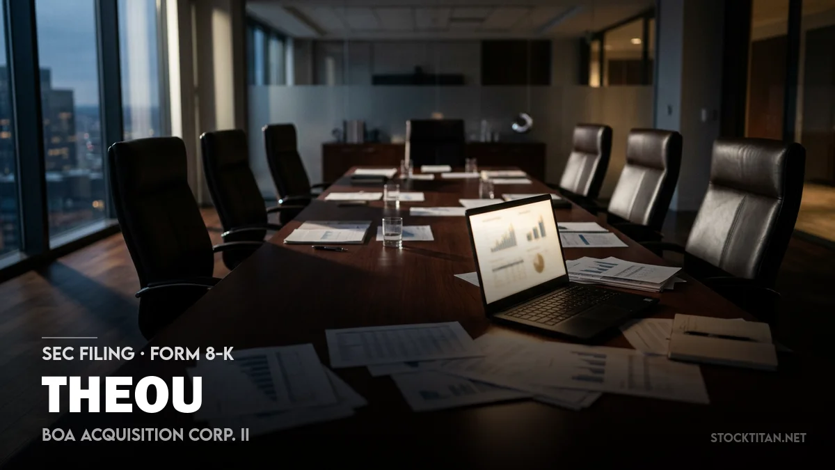 BOA Acquisition Corp. II (THEOU) prices SPAC IPO, raises 3.8M and faces going-concern risk BOA Acquisition Corp. II (THEOU) prices SPAC IPO, raises 3.8M and faces going-concern risk