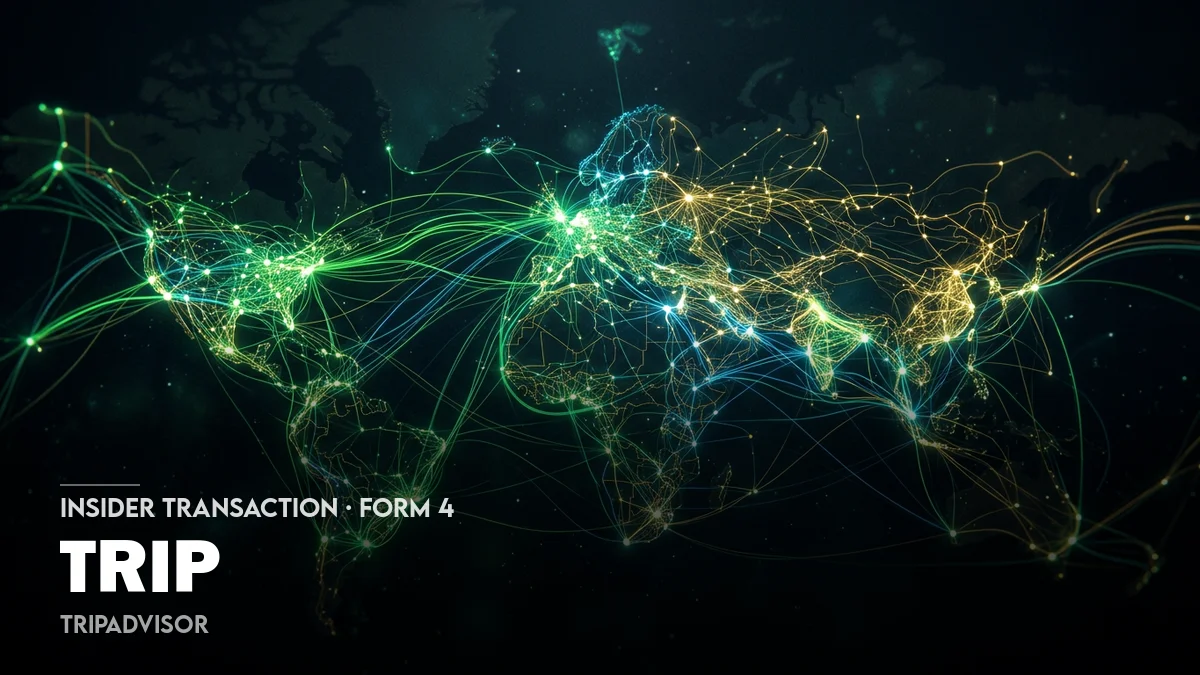 1 News Article Image Le PDG de TripAdvisor (TRIP) TheFork vend 8 000 actions via le plan 10b5-1