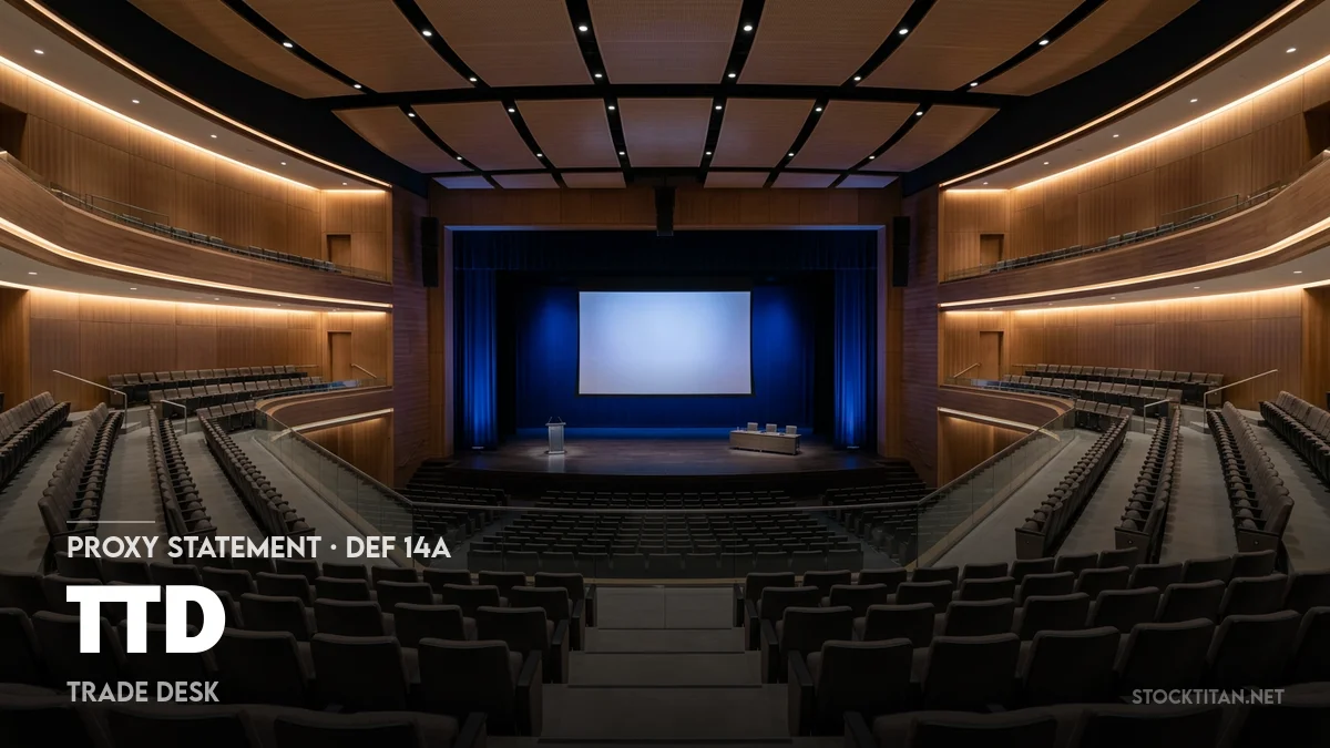 4 News Article Image Trade Desk (NASDAQ: TTD) outlines 2026 director elections, executive pay and PwC ratification