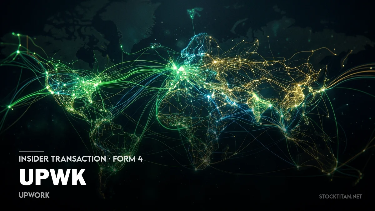 1 News Article Image Upwork (UPWK) COO awarded 22,603 RSUs vesting over four years